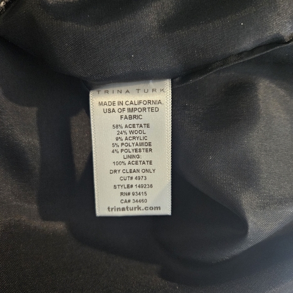 NWT Trina Turk Black & Gold Leopard Print Cocktail Dress - Picture 6 of 7